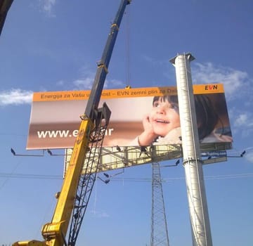 Postavljanje reklamnog panoa, Kukuljanovo